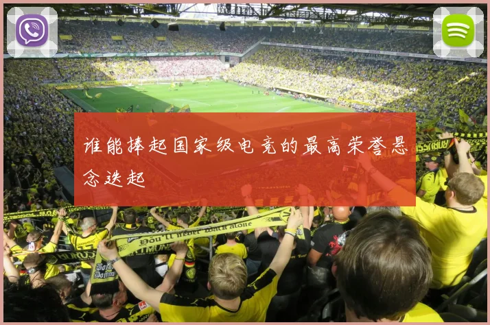 谁能捧起国家级电竞的最高荣誉悬念迭起